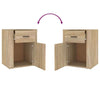 Bedside Cabinet Sonoma Oak 50x36x60 cm Engineered Wood vidaXL
