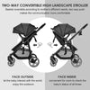 2 in 1 Baby High Landscape Stroller Foldable Toddler Reversible Stroller