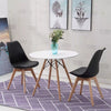 80CM Round Dining Table + Tulip Chairs Set Wooden Legs Kitchen Home Furniture