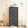 Chest of Drawers w/ 4 Drawers Home Storage Organizer Unit Modern Fabric Dresser