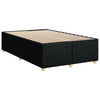 Box Spring Bed with Black 120x200 Fabric T0P2