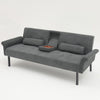 Panana Fabric Sofa Bed Sofabed with Drink Holders Recliner Free Bolster Cushions