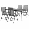 Garden Dining Set 5 Piece, Table and Chair for Outdoor Balcony, Patio J1P5