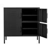 Metal Filing Cabinet with 2/4 Door Office File Storage Cupboard Adjustable Shelf