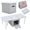 Collapsible Folding Camping Table Outdoor Plastic Storage Case Container Box Bin