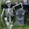 Full Life Size Human Skeleton Halloween Prop Poseable Halloween Party Decoration