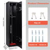 Gun Cabinet Storage 6 Shotgun Heavy Duty Steel Safe Rifke Key Locks Home Black