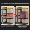 Multi Layer Corner Shelf Kitchen Pot Pan Rack Saucepan Cookware Stand Storage