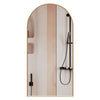 Arched Bathroom Mirror Cabinet Metal Framed Premium Gold Wall Mounted Storage