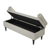 Linen Storage Ottoman Seat Stool Bench Chest Box Pouffe Bedroom Footstool Trunk