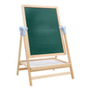 Double Sided Wooden Easel Kids Blackboard & Whiteboard Art Drawing Chalk 2 In 1