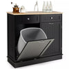Kitchen Trash Cabinet Tilt Out Trash Bin Cabinet Freestanding Recycling Cabinet