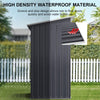 5 x 3ft Garden Shed Galvanised Metal Shed Outdoor Storage Tool Small House Grey