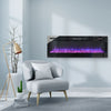 40inch Electric Fireplace Wall-mounted Meida Wall LED Fire Insert Log with Vent