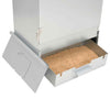 BBQ Oven Smoker with Table Galvanised Steel O4G5