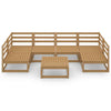7 Piece Garden Lounge Set Solid Pinewood