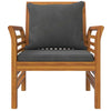 Brokky Sofa Chairs with Dark Grey Cushions 2 pcs Solid Wood Z4S2