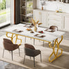 Tribesigns 63-Inch Dining Table for 4-6, Rectangular Modern Kitchen Dinner Table
