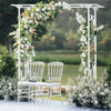 Super Strong Metal Garden Arches Climbing Plants Arbors White Wedding Arch Decor