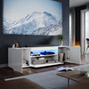 Modern White 180cm High Gloss TV Stand Cabinet Cupboard Unit with RGB LED Lights