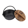 Cast Iron Casserole Dish Pot Pan Cooked Camping Stew Dutch Oven Stockpot Skillet
