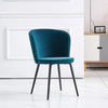 Dining Chairs Set of 2/4 Velvet Kitchen Chairs with Metal Legs