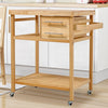 Kitchen Trolley Cart Rolling Island Cart Serving Cart Large Storage Wine Rack