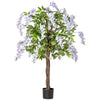 Artificial Realistic Wisteria Flower Tree in Pot Plant for Outdoor Décor, 110cm