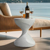 Unique Lightweight Concrete Accent Table Sofa Side Table Living Room Home Decor