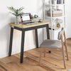 Folding Kitchen Table Extendable Dining Table Wooden Desk For 4 with Storage