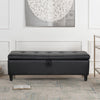 Rectangle Ottoman Stool Chair Soft Bench Storage Box Chest Blanket/Toy Container