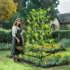 176cm Outdoor Vertical Plant Stand A-Frame Garden Trellis for Cucumber