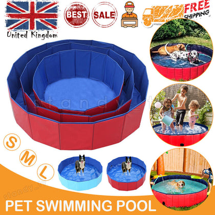 Large Dog Puppy Pool Pet Bath Swimming Paddling Portable Foldable Bathing Pool