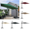 Patio Parasol Base Sets Offset Cantilever Umbrella Sun Shade Rainproof Canopy