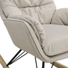 Chesterfield Velvet Rocking Chair Accent Recliner Sofa Living Room Rocker Chair