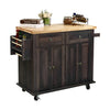 Kitchen Island Storage Trolley Rolling Cart Shelves Cupboard Cabinet Drawer Home