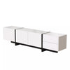 Modern TV Unit Cabinet TV Stand with Storage For Living Room High Gloss White