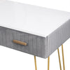 Dressing Table Makeup Vanity Set Desk with Round Mirror 3 Drawers Stool Bedroom