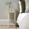 Narrow Sofa Side Bedside Table Cabinet Nightstand Storage Drawer Shelf Racking