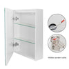 Bathroom Mirror with Shaver Socket Demister LED Illuminated Lights Touch Control