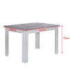 Wood Dining Table Rectangular Kitchen Dining Room 4 Seaters 120*80*75 cm Table