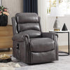 Recliner Armchair Electric Lift & Tilt Assist Chair Faux Leather Grey Mocha