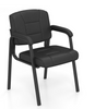 Set of 2 Waiting Room Chair Big Guest Chair Office Desk Chair Black