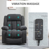 Oversized Riser and Recliner Chairs for the Elderly with Massage Function Grey