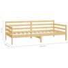 Day Bed Solid Pinewood 90x200 cm