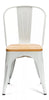 Style Industrial Metal Dining Chairs Vintage Retro Kitchen Cafe Stacking