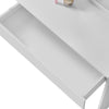 Modern White Dressing With Two Drawers Mirror Lights Makeup Desk Vanity Set