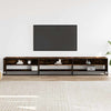TV Cabinet Smoked Oak 270x40x46 cm Engineered Wood HOT