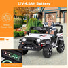 Kids Battery Powered Car Toy 12V Electric Ride on Car Truck-White