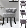 Bedroom Padded Seat Vanity Chair Makeup Stool Dressing Table Velvet Pouffe Chair